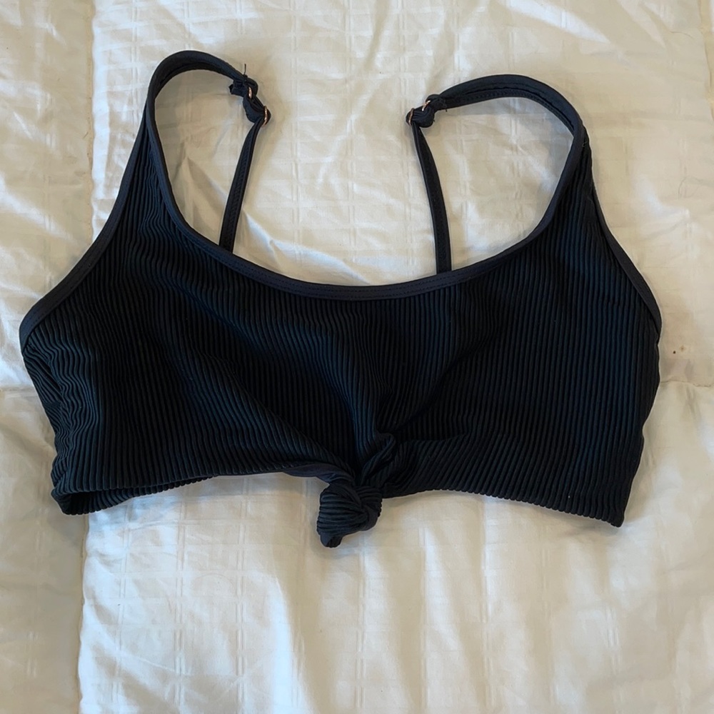 Frankies Black Ribbed Bikini